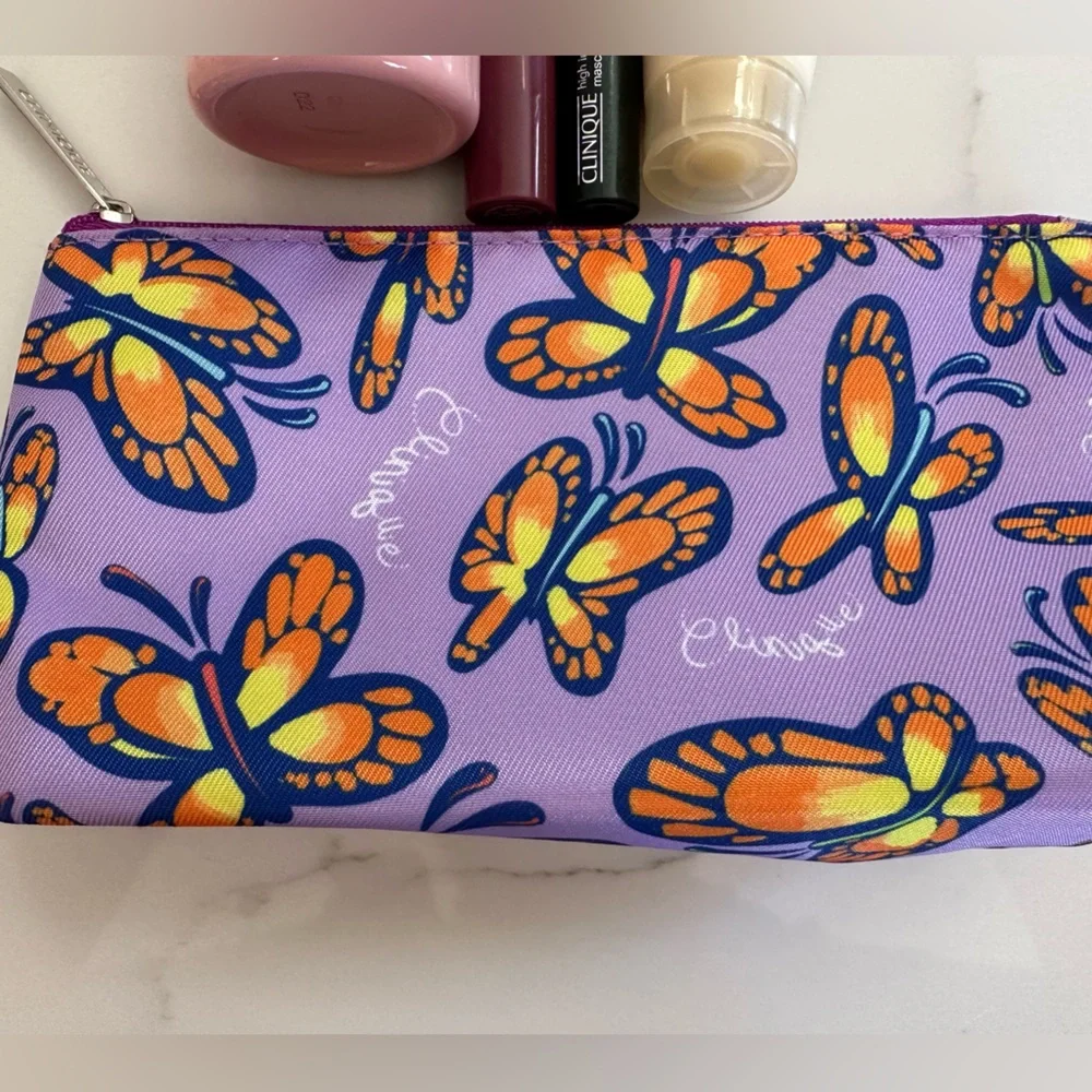 Clinique Butterfly Travel Bag with Beauty Bundle